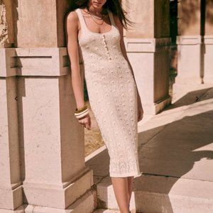 Sezane SALMA DRESS  in Cream NWT
